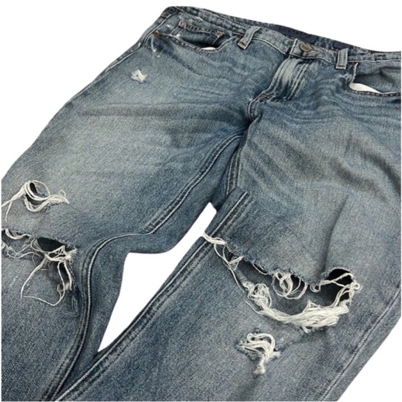 Lucky Brand Sienna Slim Boyfriend crop women’s jeans distressed size 2/26 torn - Picture 5 of 7